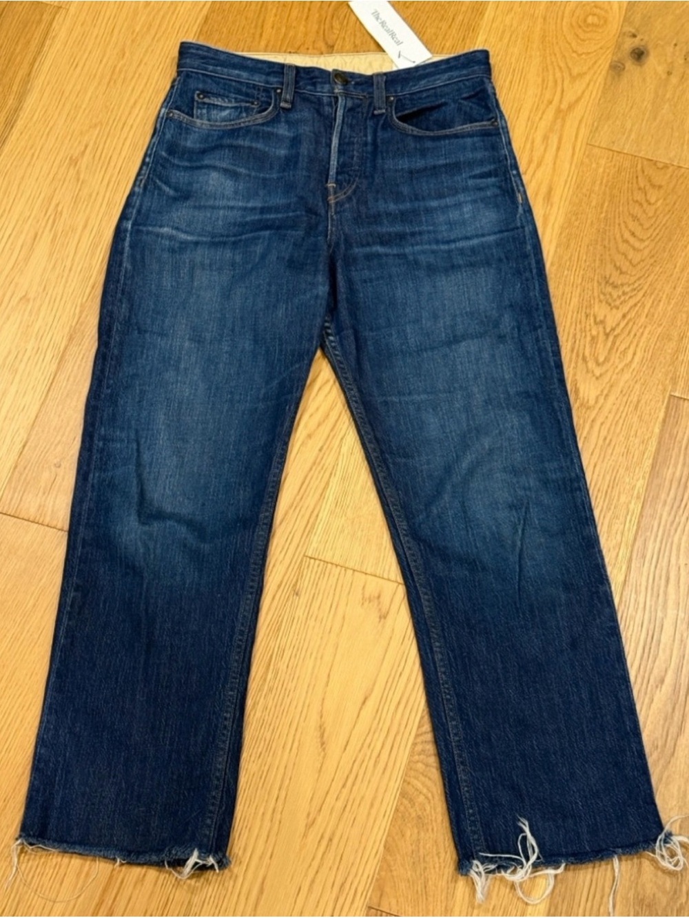 *rag & bone magnus maya high rise straight ankle jeans 26 raw hem - Picture 2 of 3